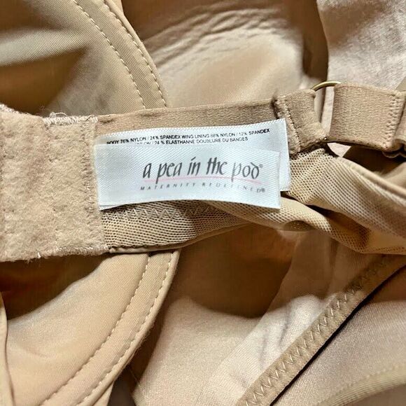 A Pea In The Pod Maternity/Nursing Underwire Supportive Beige Bra SZ 34DD - Picture 3 of 4